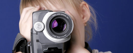 Girl Shooting Camera Image